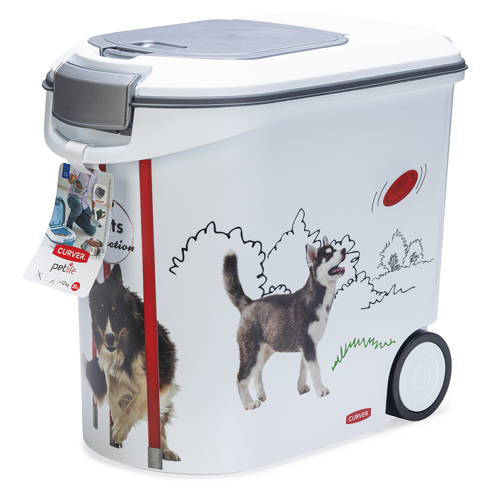 Curver Trockenfutterbehälter Hund - Agility-Design: bis 12 kg Trockenfutter (35 Liter) von Curver