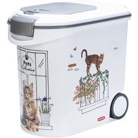 Curver Trockenfutterbehälter Katze - Balkon-Design: bis 12 kg Trockenfutter (35 Liter) von Curver