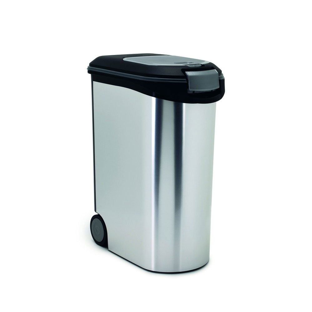 Curver Trockenfutterbehälter Metallic mit Rollen - 54 l Curver Trockenfutterbehälter Metallic mit Rollen - 54 l von Curver
