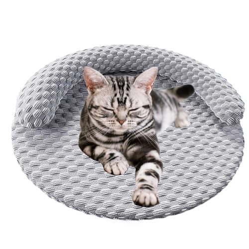 Cushangty Katzen Kühlmatte - wasserdichte Hundebett Matte Für Den Sommer | rutschfeste Komfortable Kuscheldecke Für Welpen Kätzchen Drinnen Draußen Haus Auto Ruhe von Cushangty