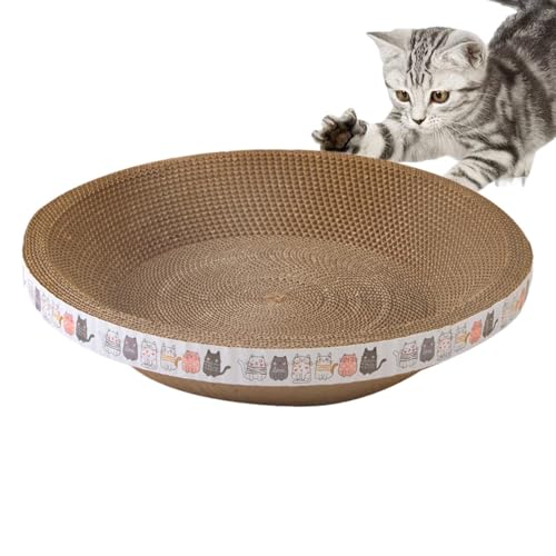 Katzenkratzer Katzenkratzbrett,Rund Katzenkratzbretter,Oval Katzenkratzer Pappschüssel Nest,Wellpappe Kratzmatte Für Couch,Teppich,Sofas Katzenkratzer Katzenkratzbrett,Rund Katzenkratzbretter,Oval Katzenkratzer Pappschüssel Nest,Wellpappe Kratzmatte Für Couch,Teppich,Sofas von Cushangty