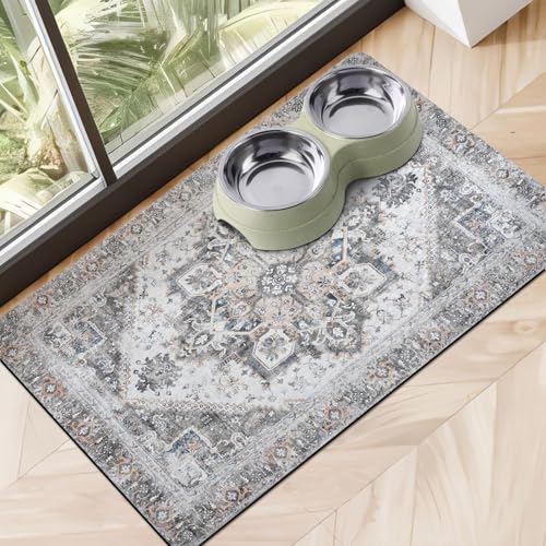 Hundefuttermatten für Böden, saugfähig, Haustier-/Katzenfuttermatte, rutschfeste Futternapf-Matten für Futter und Wasser, umweltfreundliche Boho-Hunde-Platzsets, Futtermatte, Haustierbedarf Hundefuttermatten für Böden, saugfähig, Haustier-/Katzenfuttermatte, rutschfeste Futternapf-Matten für Futter und Wasser, umweltfreundliche Boho-Hunde-Platzsets, Futtermatte, Haustierbedarf von Cuslnox