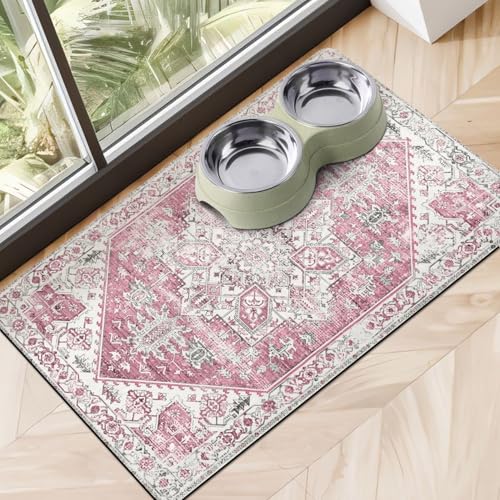 Hundefuttermatten für Böden, saugfähig, Haustier-/Katzenfuttermatte, rutschfeste Futternapf-Matten für Futter und Wasser, umweltfreundliche Boho-Hunde-Platzsets, Futtermatte, Haustierbedarf Hundefuttermatten für Böden, saugfähig, Haustier-/Katzenfuttermatte, rutschfeste Futternapf-Matten für Futter und Wasser, umweltfreundliche Boho-Hunde-Platzsets, Futtermatte, Haustierbedarf von Cuslnox