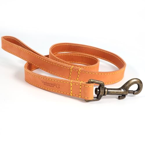 Lederleine Ancol Timberwolf + optionales personalisertes Halsband | 1m lang - Hellbraun Lederleine Ancol Timberwolf + optionales personalisertes Halsband | 1m lang - Hellbraun von CustomDesign.Shop