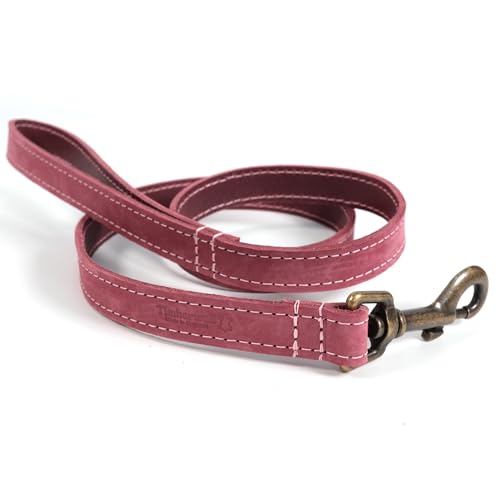 Lederleine Ancol Timberwolf + optionales personalisertes Halsband | 1m lang - Rot Lederleine Ancol Timberwolf + optionales personalisertes Halsband | 1m lang - Rot von CustomDesign.Shop