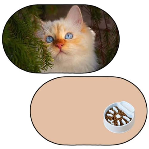 Individuelle Futtermatten, personalisiertes Futter- und Wassernapf-Platzset für Hund und Katze mit Foto, Bild und Haustiernamen für Böden, wasserdicht, Silikon-Schlamm und Ledermaterial, Individuelle Futtermatten, personalisiertes Futter- und Wassernapf-Platzset für Hund und Katze mit Foto, Bild und Haustiernamen für Böden, wasserdicht, Silikon-Schlamm und Ledermaterial, von CustomizeFactory