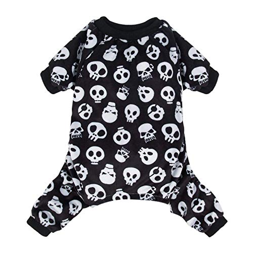 CuteBone Halloween-Hunde-Overall mit Totenkopf-Motiv, Haustier-Pyjama P11XL-DE von CuteBone