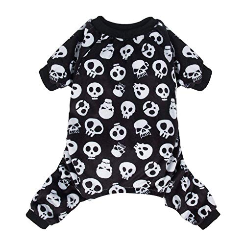 CuteBone Skulls Hundepyjama für große Hunde, weiches Material, dehnbar, Hunde-Strampler, Hunde-Winterjacken und -mäntel P11XL-DE von CuteBone