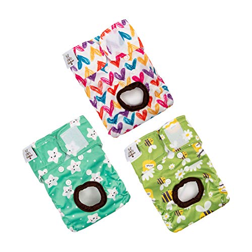CuteBone Hundewindeln für Weibliche Welpen, Waschbar und umweltfreundliche Damenbinden Höschen für Ungeübte Welpen, Hunde in Hitze, Menstruation und Inkontinenz D29XS-DE CuteBone Hundewindeln für Weibliche Welpen, Waschbar und umweltfreundliche Damenbinden Höschen für Ungeübte Welpen, Hunde in Hitze, Menstruation und Inkontinenz D29XS-DE von CuteBone
