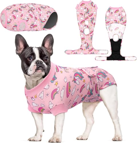 CuteBone Skulls Hundechirurgie-Erholungsanzug Katze Chirurgischer Einteiler weibliche Körperanzüge männlich Verhindern Sie, DASS Haustiere Wunden lecken SSF02L-DE von CuteBone