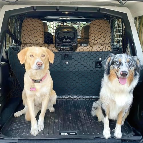 Auto-Netz für Hunde, Auto Schutznetz Barriere Trennnetz, 120 x 70 cm Universaler Auto Netz Haustier Barrier, Einstellbar Oxford Rücksitz Barriere Trennnetz verhindert Klettern auf die Vordersitze Auto-Netz für Hunde, Auto Schutznetz Barriere Trennnetz, 120 x 70 cm Universaler Auto Netz Haustier Barrier, Einstellbar Oxford Rücksitz Barriere Trennnetz verhindert Klettern auf die Vordersitze von CuteHairy
