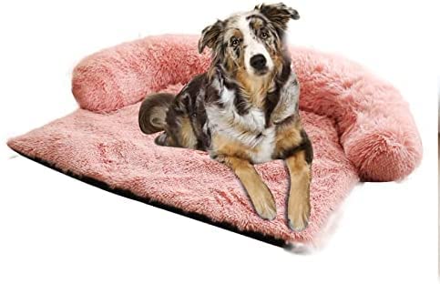 Hundebett Katzenbett Flauschiges rechtwinkliges Haustierbett Flauschiges Haustiersofa warmes Haustierkissen abnehmbar und waschbar kältefest rutschfest (XS) von Cuteboom
