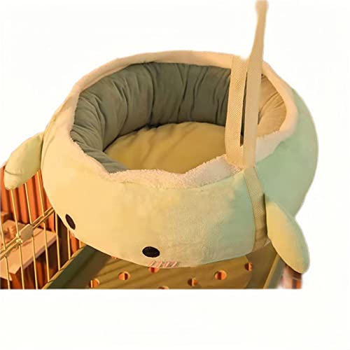 Katzenhängematte Katzenbett Winter Flauschiger Käfig mit 8 kg langlebiger Katzenhängematte Hundebett Nest oder Hängematte (L,Grünes Hängemattennest) von Cuteboom