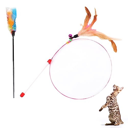 Cutiolly Interaktives Katzenspielzeug, Katzenspielzeug Federn, Teaser Spielzeug, Für Katzen und Kätzchen Cutiolly Interaktives Katzenspielzeug, Katzenspielzeug Federn, Teaser Spielzeug, Für Katzen und Kätzchen von Cutiolly