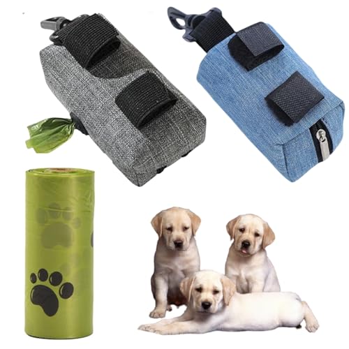 Cutiolly Kotbeutelspender für Hunde,2pc Hundekotbeutelspender,Hundekotbeutel Spender,Hundetüten Spender mit Karabinerhaken,Hundekotbeutel Halter,Tagbare Kotbeutel Spender,Distributore di sacchetti von Cutiolly