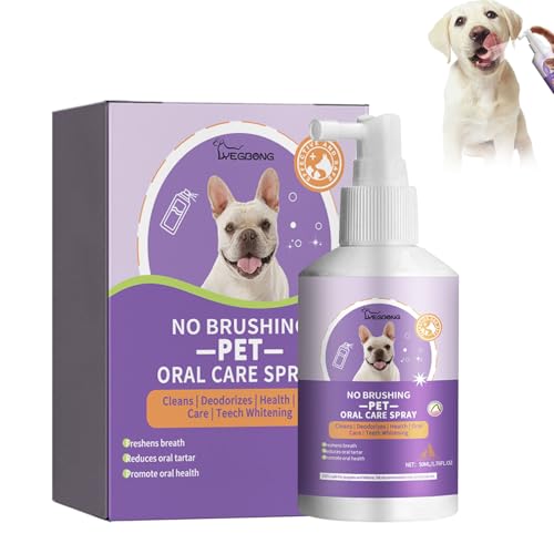 Zahnreinigungsspray für Haustiere, Mundspray, Haustier-Mundspray für Hunde und Katzen, Zahnreinigungsspray, Haustier-Zahnpflege, Mundgeruch, Lufterfrischer-Spray, natürlich Zahnreinigungsspray für Haustiere, Mundspray, Haustier-Mundspray für Hunde und Katzen, Zahnreinigungsspray, Haustier-Zahnpflege, Mundgeruch, Lufterfrischer-Spray, natürlich von Cutiolly