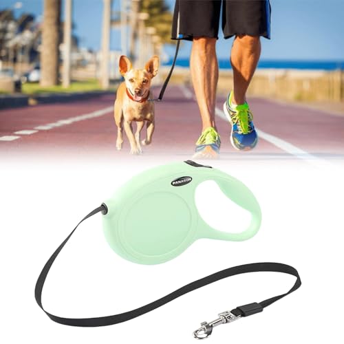 Ausziehbare Leine für Hunde,Rollleine Hundeleine 5m,Leine Hundeleine Einziehbar,Hundeleine für Hunde,Hundeleine Ausziehbar mit Griff,Dog Leash,Verhedderungsfreie Ausziehbare Hundeleine (Apfelgrün) von Cutiolly