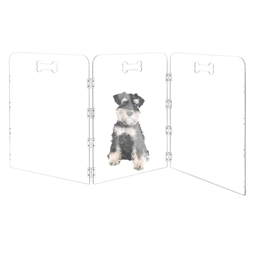 Cutora Acryl-Hunde-Laufgitter für Haus, 3 Paneele, 152,4 cm B x 61 cm H, faltbares, transparentes Hundegitter für den Innenbereich, mit Griffen, freistehender Haustierzaun für Türen, Hundegehege für Cutora Acryl-Hunde-Laufgitter für Haus, 3 Paneele, 152,4 cm B x 61 cm H, faltbares, transparentes Hundegitter für den Innenbereich, mit Griffen, freistehender Haustierzaun für Türen, Hundegehege für von Cutora