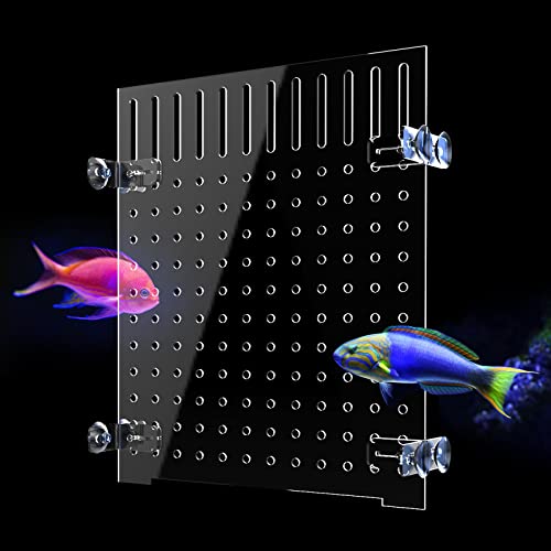 Cuyacili Aquarium Trennwand Fisch Tank Teiler Acryl Aquarium Teiler Kit mit 8 Saugnäpfen Zubehör Fischseparator Transparente Platte Isolation Board Aquarienabscheider 25 * 30 cm von Cuyacili