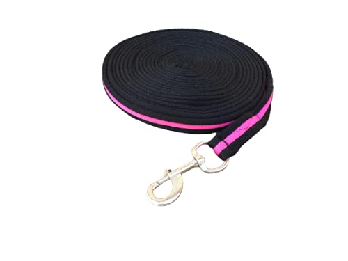 Cwell Equine Hundeleine, weich, gepolstert, für große Hunde, 8 m, Pink / Schwarz Cwell Equine Hundeleine, weich, gepolstert, für große Hunde, 8 m, Pink / Schwarz von Cwell Equine