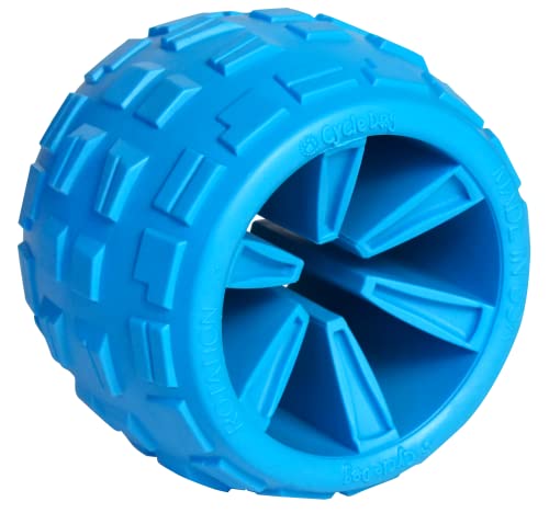 Cycle Dog High Roller Plus Großer blauer Erratic Bounce Treat Hiding Ball – Robustes und nachhaltiges Kauspielzeug / Ideal zum Spielen und für aggressive Kauer / Hergestellt in den USA von Cycle Dog