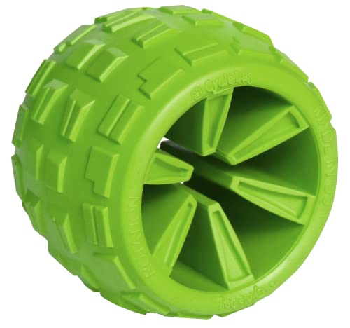 Cycle Dog High Roller Plus Großer grüner Hüpfball für Leckerlis, robust und nachhaltig, ideal zum Spielen und für Aggressive Kauer von Cycle Dog