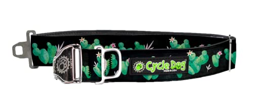 Cycle Dog Kaktus-Flaschenöffner-Hundehalsband (Fatty, Medium 30,5 cm - 53,3 cm) – kein Geruch, wasserdichtes Halsband für Hunde und Welpen, sichere Verriegelungsschnalle, wasserdicht, nachhaltig von Cycle Dog