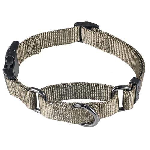 Cyclpet Martingale-Hundehalsband aus hochwertigem Nylon mit Schnellverschluss-Schnalle für mittelgroße Hunderassen, für den täglichen Gebrauch, Spaziergänge und Training, Militärgrün, Größe M von Cyclpet