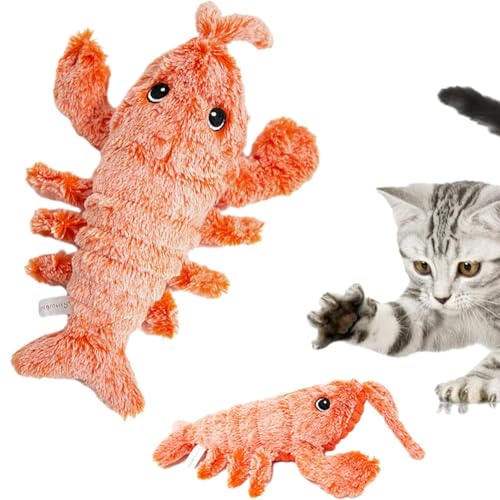 Cymwer Floppy Lobster, interaktives Hundespielzeug, Katzenspielzeug, Plüsch-Floppy-, springendes, bewegliches Hundespielzeug für Katzen und Hunde, wiederaufladbares USB-Haustierspielzeug, ro Cymwer Floppy Lobster, interaktives Hundespielzeug, Katzenspielzeug, Plüsch-Floppy-, springendes, bewegliches Hundespielzeug für Katzen und Hunde, wiederaufladbares USB-Haustierspielzeug, ro von Cymwer