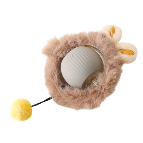 Cymwer Interaktives Katzenspielzeug, Ball für Hauskatzen, interaktives automatisches Katzenballspielzeug, schnell rollend im Beutel, Versteckspiel, Mausfangspiel, Kätzchenspielzeug Cymwer Interaktives Katzenspielzeug, Ball für Hauskatzen, interaktives automatisches Katzenballspielzeug, schnell rollend im Beutel, Versteckspiel, Mausfangspiel, Kätzchenspielzeug von Cymwer