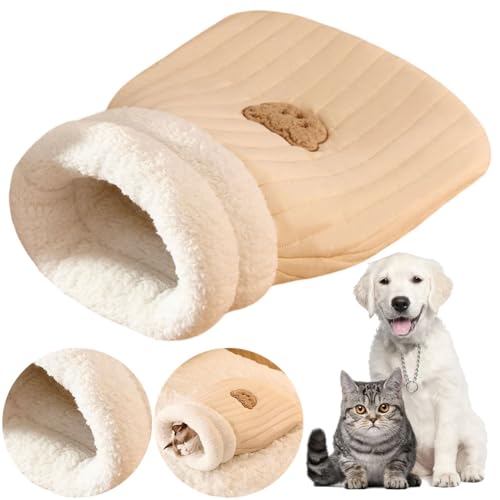 Cymwer Katzenschlafsack Cat Winter Sleeping Bag, Katzen Schlafsack Warmer Katzenbett Waschbar Katzendecke Haustierbett Katzen Kuschelhöhle for Katzen Hunde Cymwer Katzenschlafsack Cat Winter Sleeping Bag, Katzen Schlafsack Warmer Katzenbett Waschbar Katzendecke Haustierbett Katzen Kuschelhöhle for Katzen Hunde von Cymwer