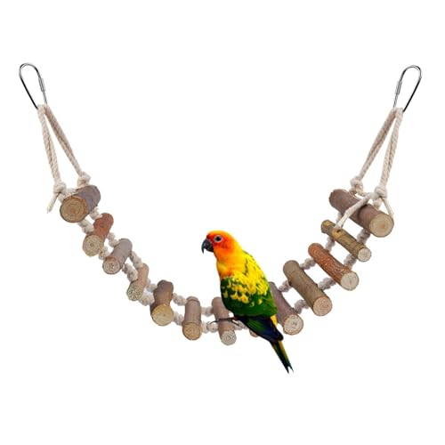 Vogelleiter-Brückenspielzeug, Hölzernes Kleintier-Kletterspielzeug, Vogelkäfig-Zubehör Vogelspielzeug Vögel Holzleiter Spielzeug Vogelkäfig Zubehör Hölzerne Vogel-Hängeleiter Für Vögel Papageien Vogelleiter-Brückenspielzeug, Hölzernes Kleintier-Kletterspielzeug, Vogelkäfig-Zubehör Vogelspielzeug Vögel Holzleiter Spielzeug Vogelkäfig Zubehör Hölzerne Vogel-Hängeleiter Für Vögel Papageien von Cyrank