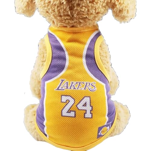 Hunde-Fußballtrikot, Hunde-WM-T-Shirt, Haustier-Fußballtrikot, Sport-Fußball-Nationalmannschaftsweste, Haustier-T-Shirts Katze Sommer Coole Kleidung Für Kleine, Mittelgroße Und Große Hunde(XL-Lila) von Cyrank