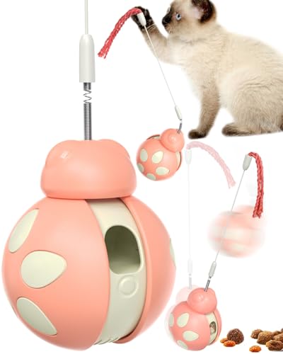 CyunCmay Interaktives Katzenspielzeug, Tumbler Katze Spielzeug Kinder, Geschenk Katzenliebhaber, Balance Auto Spielzeug Katze für Kinder, Katzen Spielzeug mit Reizstab/Leckerli-Spender CyunCmay Interaktives Katzenspielzeug, Tumbler Katze Spielzeug Kinder, Geschenk Katzenliebhaber, Balance Auto Spielzeug Katze für Kinder, Katzen Spielzeug mit Reizstab/Leckerli-Spender von CyunCmay