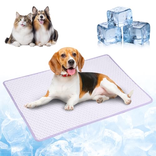 Czerio Kühlbett für Hunde, Selbst Kühlende Hundematte Sommer Kühlkissen hundematte, Die Innovative Kühlmatte Atmungsaktive EIS-Matte für Hunde & Katzen, Dog Cooling Mat Kühlkissen Waschbar (Lila, XL) Czerio Kühlbett für Hunde, Selbst Kühlende Hundematte Sommer Kühlkissen hundematte, Die Innovative Kühlmatte Atmungsaktive EIS-Matte für Hunde & Katzen, Dog Cooling Mat Kühlkissen Waschbar (Lila, XL) von Czerio