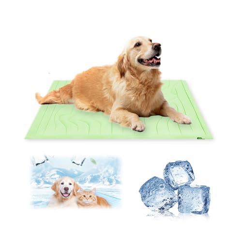 Czerio Kühlmatte Hund, 2025 Neu Die Innovative Kühlmatte Für Hunde, Atmungsaktive EIS-Matte für Hunde & Katzen, Haustier Kühlmatte Waschbares Matte Sommer Kühlkissen Katzen Selbstkühlende (Grün, XL) Czerio Kühlmatte Hund, 2025 Neu Die Innovative Kühlmatte Für Hunde, Atmungsaktive EIS-Matte für Hunde & Katzen, Haustier Kühlmatte Waschbares Matte Sommer Kühlkissen Katzen Selbstkühlende (Grün, XL) von Czerio