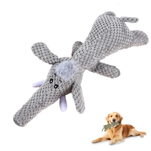Czerio Unzerstörbares Hunde Spielzeug, 2025 Upgraded Hundespielzeug Unzerstörbar, Dog Toys for Aggressive Chewers, Interaktives Hunde Spielzeug Kuscheltier (Elefant) von Czerio