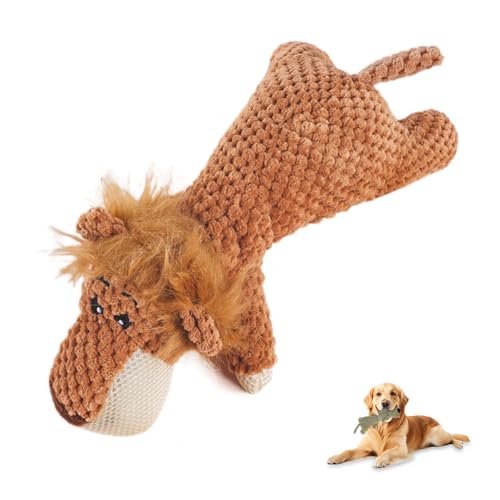 Czerio Unzerstörbares Hunde Spielzeug, 2025 Upgraded Hundespielzeug Unzerstörbar, Dog Toys for Aggressive Chewers, Interaktives Hunde Spielzeug Kuscheltier (Löwe) von Czerio