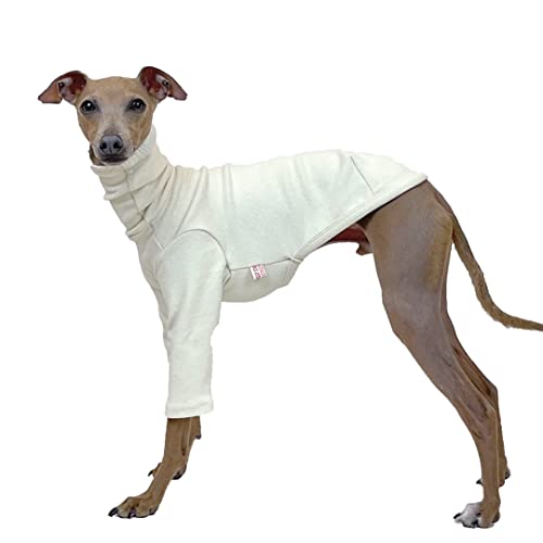 D DOGGY STAR Italienisches Windhund-Kleidung, flexibles T-Shirt, Whippet für Hunde, Größe 2XL, Hellbeige von D DOGGY STAR