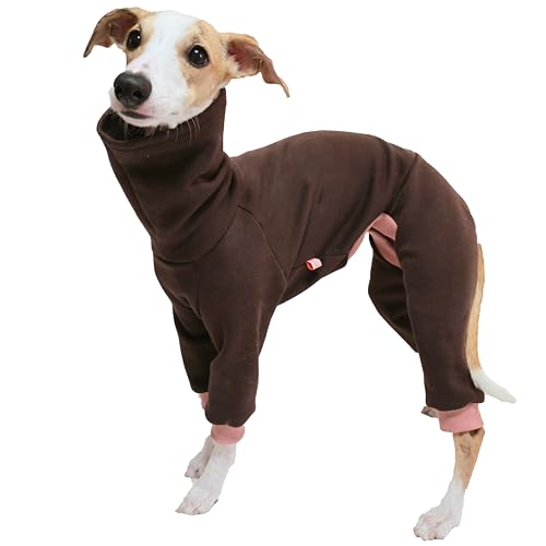 D Doggy Star Einteiler für italienische Windhunde, dehnbares Fleecefutter, einfacher Einteiler, Whippet für Hundemantel, Größe L, Braun D Doggy Star Einteiler für italienische Windhunde, dehnbares Fleecefutter, einfacher Einteiler, Whippet für Hundemantel, Größe L, Braun von D DOGGY STAR