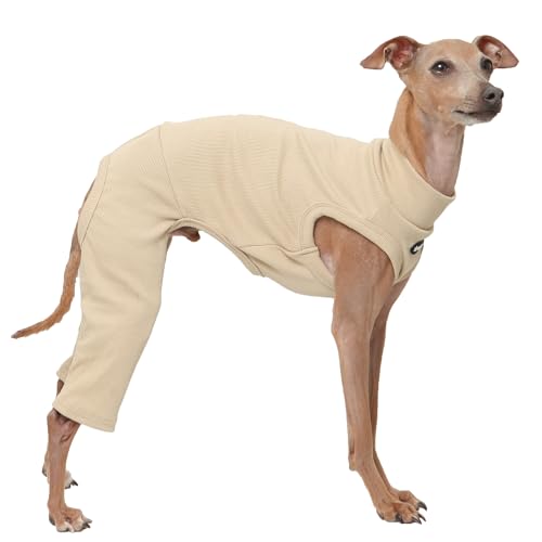 D Doggy Star Einteiler für italienische Windhunde, hoher Stretch, ärmellos, zum Stylen, Größe M, Coordi Beige D Doggy Star Einteiler für italienische Windhunde, hoher Stretch, ärmellos, zum Stylen, Größe M, Coordi Beige von D DOGGY STAR