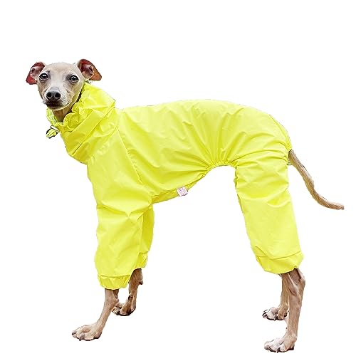 D Doggy Star Regenmantel für italienische Windhunde, wasserdichte Jacke, Windbreaker, Kleidung für Hunde, Größe XXL, Regenmantel, Gelb D Doggy Star Regenmantel für italienische Windhunde, wasserdichte Jacke, Windbreaker, Kleidung für Hunde, Größe XXL, Regenmantel, Gelb von D DOGGY STAR