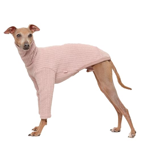 D Doggy Star Rollkragenpullover für italienische Windhunde, gerippt, weich, flexibel, warm, für Herbst und Winter, Größe M, Dustypink Knit T D Doggy Star Rollkragenpullover für italienische Windhunde, gerippt, weich, flexibel, warm, für Herbst und Winter, Größe M, Dustypink Knit T von D DOGGY STAR