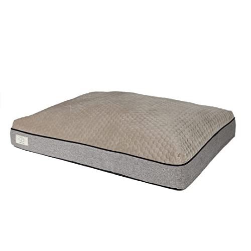 D&D Home, Hundekissen Celia M – 100 x 75 x 15 cm, Taupe, ergonomisches Kissen mit Polyfaser-Topper, samtige Liegefläche, 2 verdeckte Reißverschlüsse, rutschfest D&D Home, Hundekissen Celia M – 100 x 75 x 15 cm, Taupe, ergonomisches Kissen mit Polyfaser-Topper, samtige Liegefläche, 2 verdeckte Reißverschlüsse, rutschfest von D&D Home