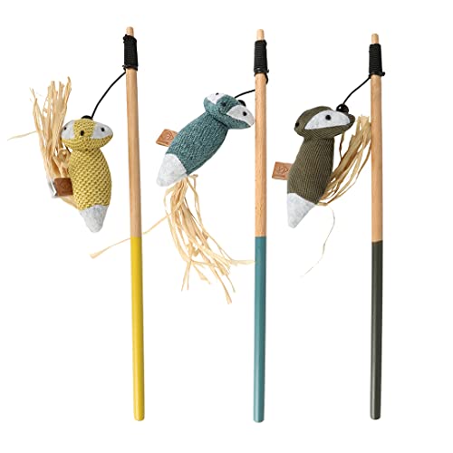 D&D Home, Rocco Angelrute, Fuchs, 35 cm, aus Chenille oder Cord, natürlicher Stroh mit Glöckchen, 60 cm lang, lustiges Design in Fuchsform D&D Home, Rocco Angelrute, Fuchs, 35 cm, aus Chenille oder Cord, natürlicher Stroh mit Glöckchen, 60 cm lang, lustiges Design in Fuchsform von D&D Home