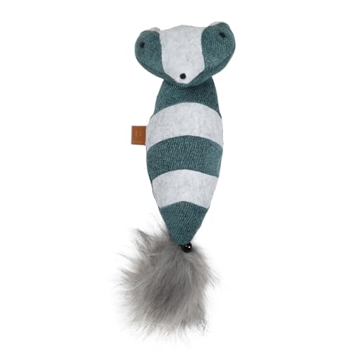 D&D Home, Rocco Catnip Plüschtier 40 cm aus weichem Chenille-Stoff, buschiger Schwanz mit Glöckchen, mit einem Beutel Katzenminze, lustiges Design in Form eines Waschbärs D&D Home, Rocco Catnip Plüschtier 40 cm aus weichem Chenille-Stoff, buschiger Schwanz mit Glöckchen, mit einem Beutel Katzenminze, lustiges Design in Form eines Waschbärs von D&D Home