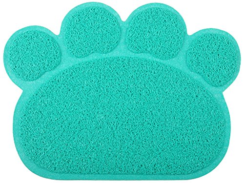 DM Katzentoilette, Pfotenform, 10 Farben erhältlich, 39 x 29 cm, Türkis DM Katzentoilette, Pfotenform, 10 Farben erhältlich, 39 x 29 cm, Türkis von D&M
