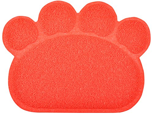 DM Katzentoilette, Pfotenform, 10 Farben erhältlich, 40 x 29 cm, Scharlachrot DM Katzentoilette, Pfotenform, 10 Farben erhältlich, 40 x 29 cm, Scharlachrot von D&M