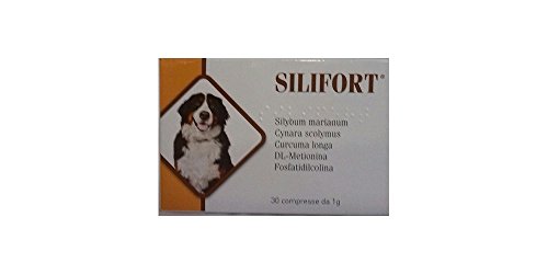 Nahrungsergänzungsmittel für Hunde und Katzen für das Gleichgewicht der Leberfunktion Silifort 30 Tabletten à 1 g von D.D.F. GROUP