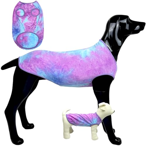 D.E.E Hunde-Shirt, Baumwolle, groß, Batikfärbung, leicht, für Mädchen und Jungen, Größe L, Violett, Größe 4XL D.E.E Hunde-Shirt, Baumwolle, groß, Batikfärbung, leicht, für Mädchen und Jungen, Größe L, Violett, Größe 4XL von D.E.E